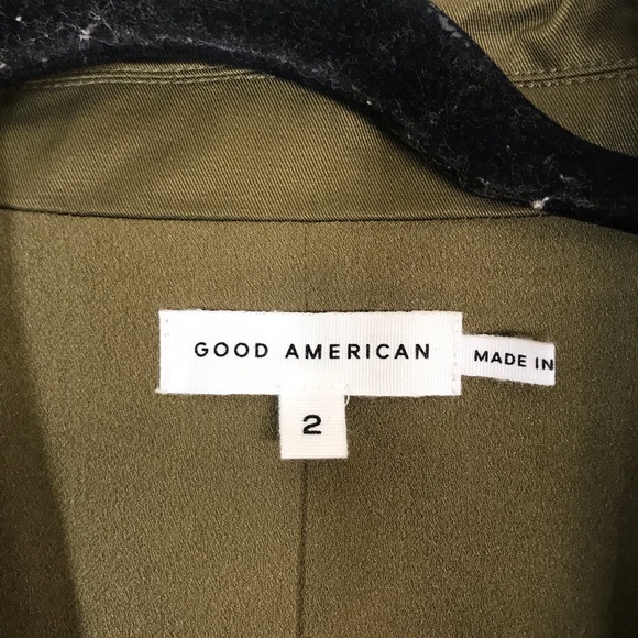 NWT Good American Utility Jacket green belted - Picture 5 of 9